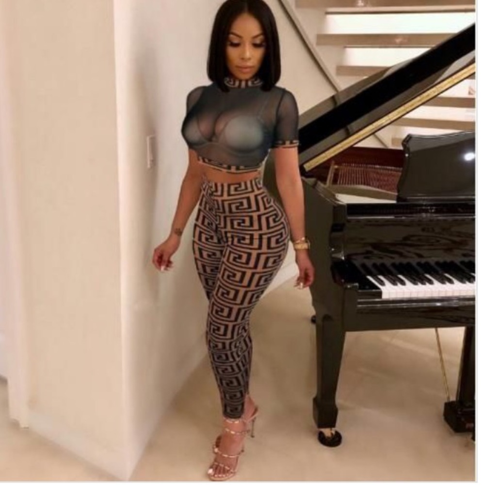 Mesh Crop Top and Pants